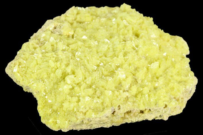 2.5" Sulfur Crystal Cluster on Matrix - Nevada